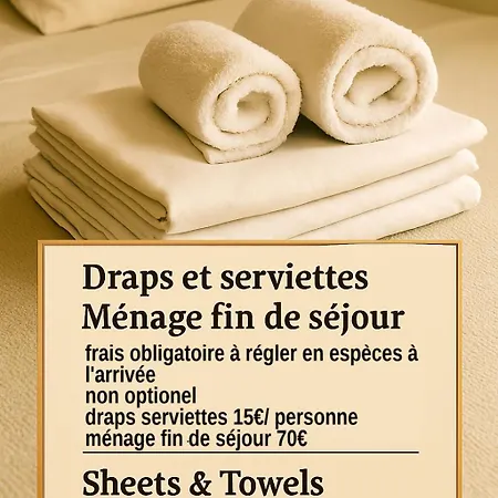 Maison Familiale Avec Piscine Privee, A Pied, Frais Obligatoires A Regler A L'arrivee, Linge 15e Par Pers & Menage 70e Par Sejour Profil Mandatory Fees In Cash To Be Paid On Arrival Linen 15e Per Person 70e Housekeeping Per Villa
